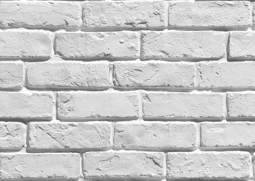 Brick wall white vintage old wall tiles texture