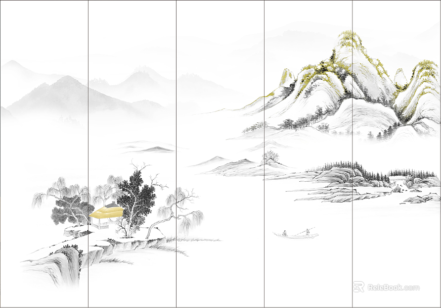 landscape painting texture
