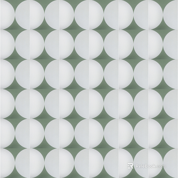 Tile solid white round texture