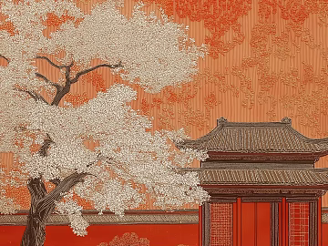 New Chinese Style Mural Decorative Painting texture (ID:ffach239160)