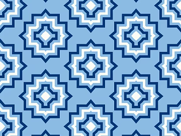 Modern geometric blue and white pattern wallpaper texture (ID:ffach338081)
