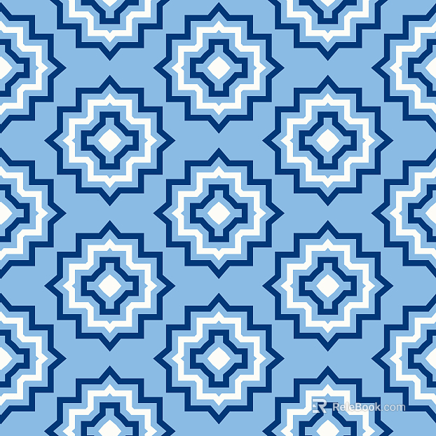 Modern geometric blue and white pattern wallpaper texture