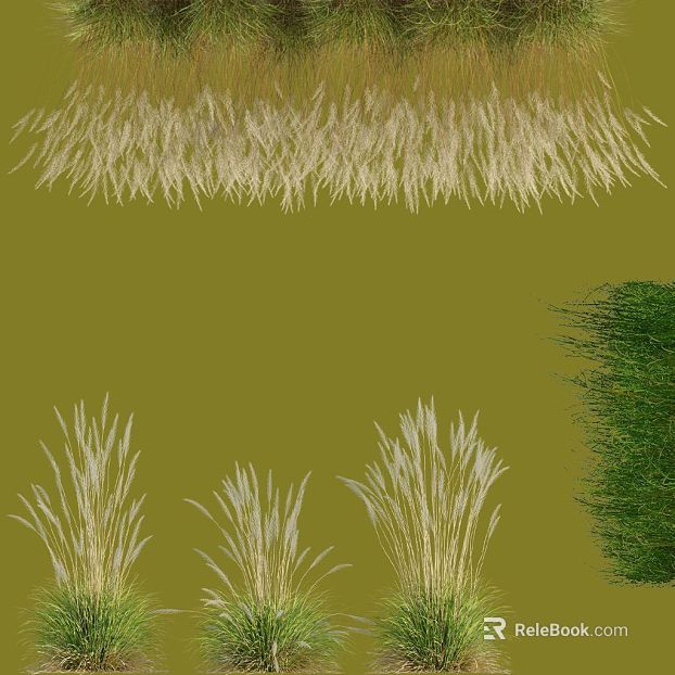 Green weeds garden landscape material texture