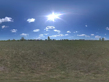 HDR lawn white clouds clear sky texture (ID:ffach162748)