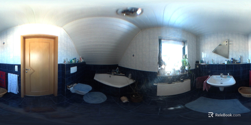 Indoor bathroom day HDR texture