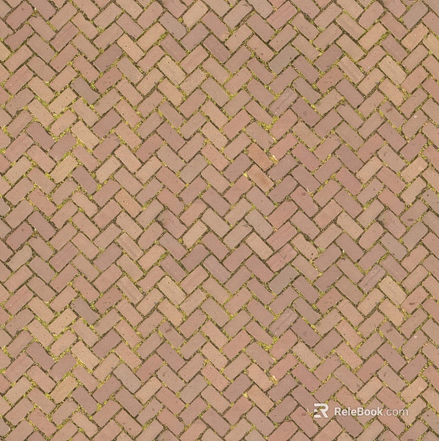 Brick pavement texture