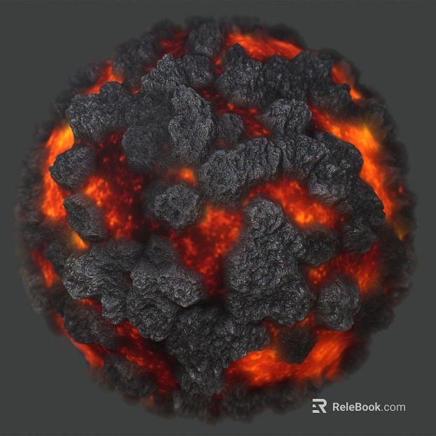 Lava PBR texture