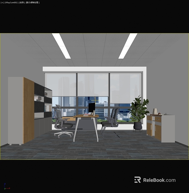 Modern dark gray square carpet for office texture