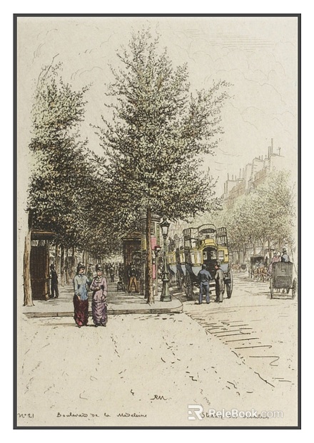 Vintage Urban Street View Decorative Painting texture