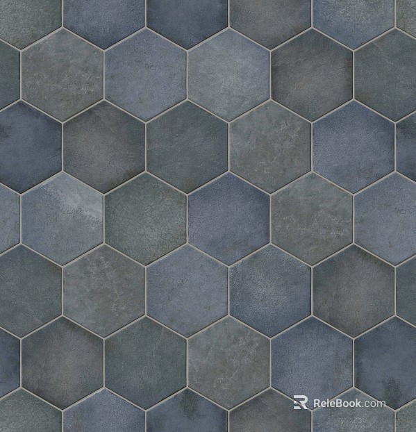 Vintage hexagonal tile multi-sided hexagonal tile texture