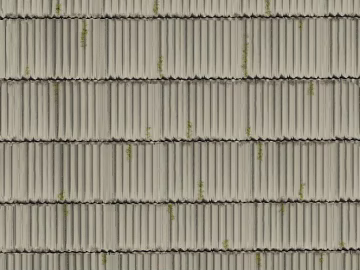 Green gray corrugated roof tiles texture (ID:ffaeh032761)