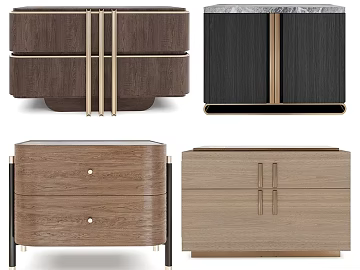 Light Luxury Style Wood Grain Bedside Cabinet texture (ID:ffaeh238661)