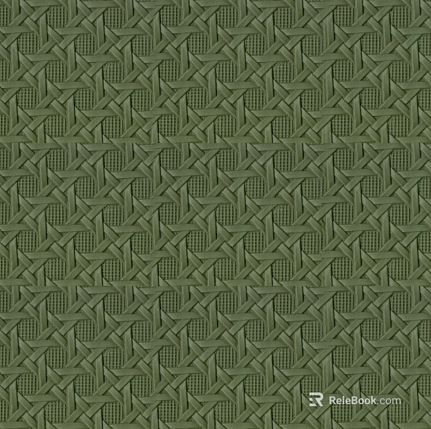 Green leather weave texture