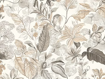 Light Curry Plant Pattern Wallpaper Home Decoration Background Wall texture (ID:ffaeh703866)