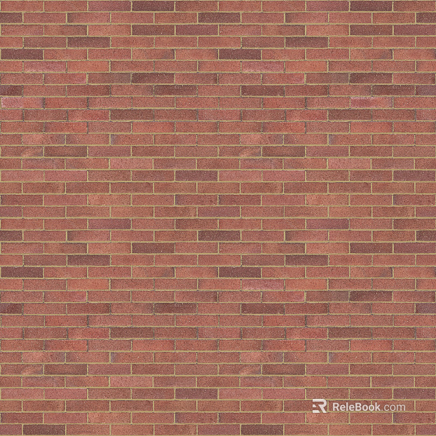 Brick wall red I-shaped wall brick texture