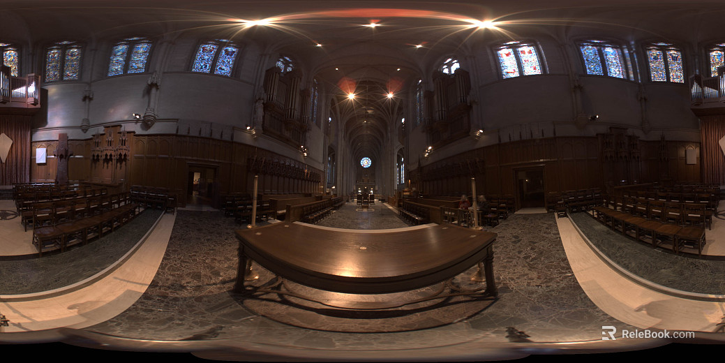 Vintage Indoor Church HDR texture