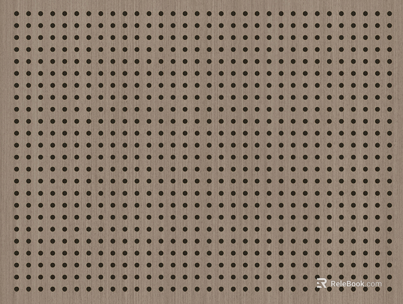 Sound Absorbing Board Wood Color Orifice Plate texture