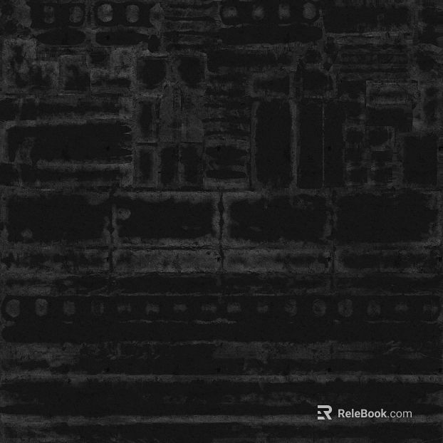 Dark gray distressed metal panel, industrial wall surface texture