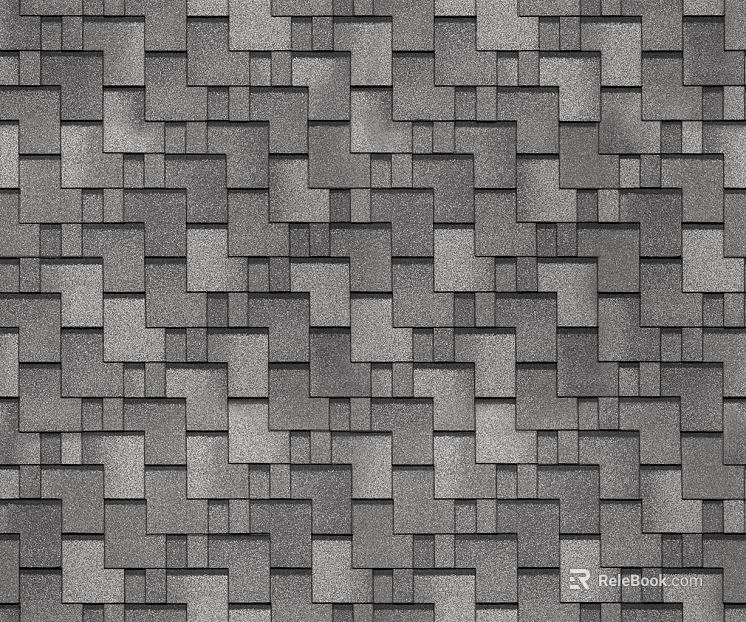 Dark gray tile roof paving texture