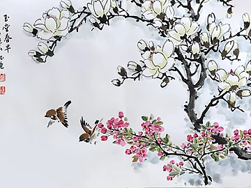 New Chinese Decorative Painting texture (ID:ffach022814)