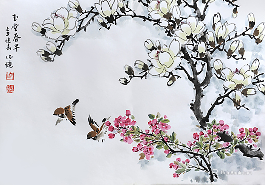 New Chinese Decorative Painting texture