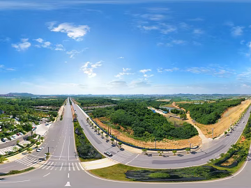HDR city road traffic panorama texture (ID:ffach313103)
