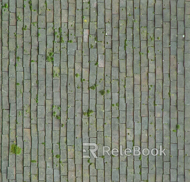 Brick pavement texture