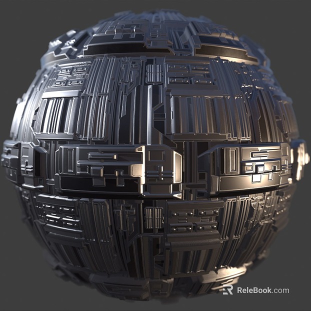 Sci-fi Scene Wall PBR texture