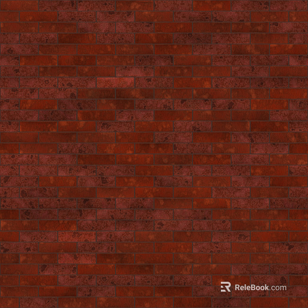 Brick wall dirty red seamless texture