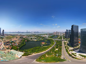 HDR urban ecological greening panorama texture (ID:ffach715103)