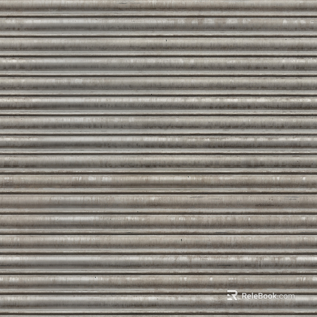 Rolling shutter door metal texture
