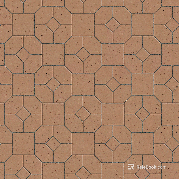 Granite Stone Geometric Patchwork Floor Tile Sidewalk Road Ground Square Paving texture