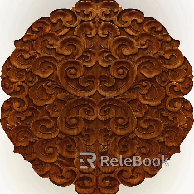 wood carved cherry woodcut texture