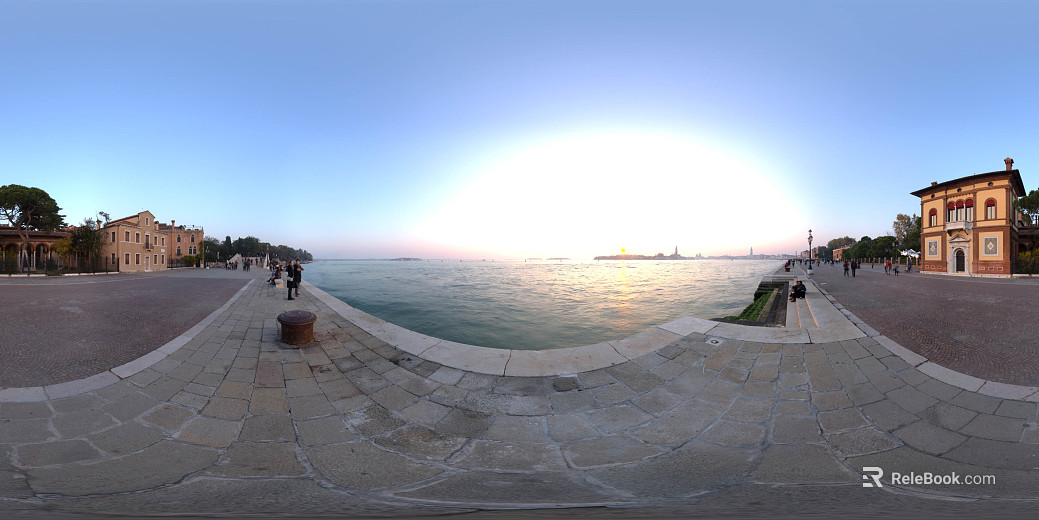 Seaside City Dusk HDR texture