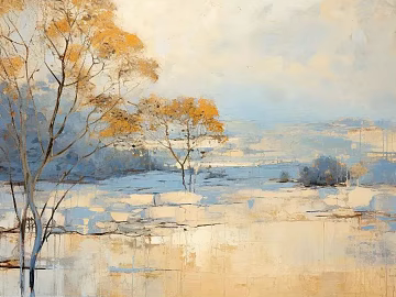 oil painting landscape painting texture (ID:ffach928284)