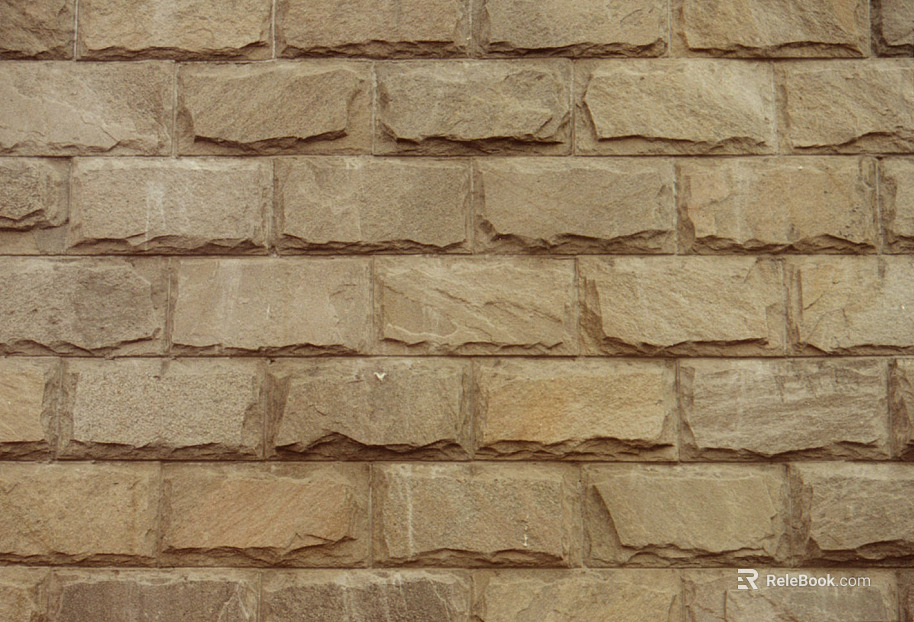 Brick wall yellowish exterior wall texture