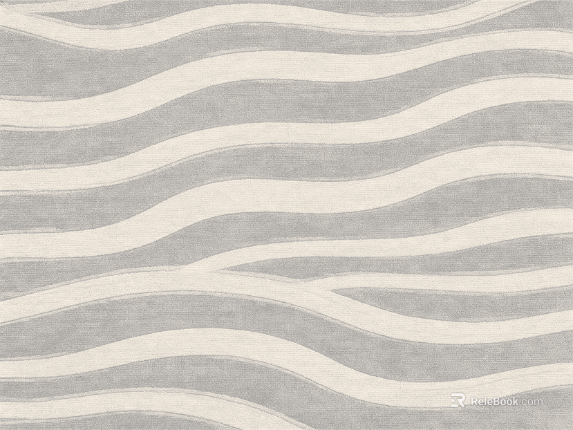 Beige wavy-line carpet texture