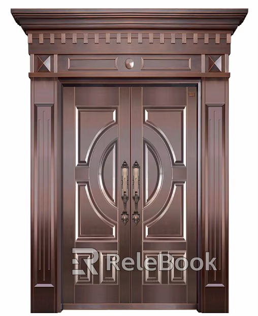 Metal door texture