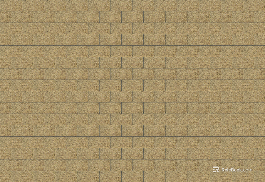 Brick wall yellow split brick texture