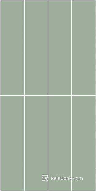 Grayish Green Strip Tile for Kitchen and Bathroom Wall texture