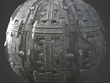 Sci-fi Space Capsule PBR texture (ID:ffach081351)