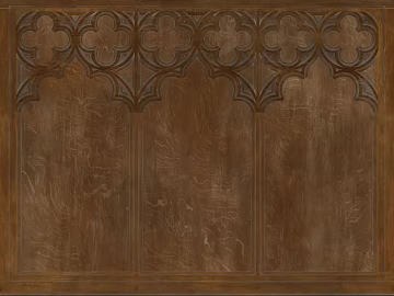 Retro brown carved wooden wall panel texture (ID:ffaeh035889)