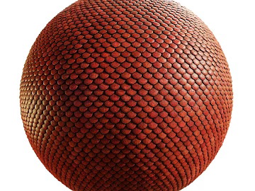 Asian Roof Tile PBR texture (ID:ffach277494)