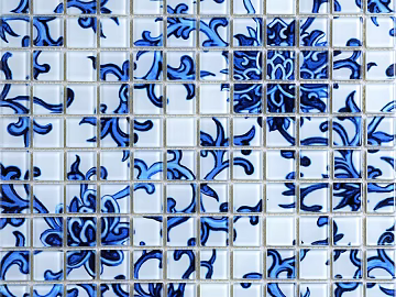 Chinese ceramic mosaic texture (ID:ffach610145)