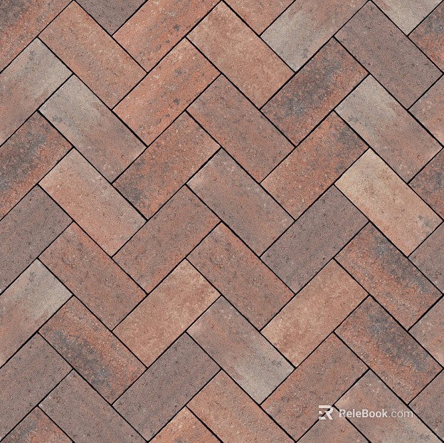 Herringbone permeable brick texture