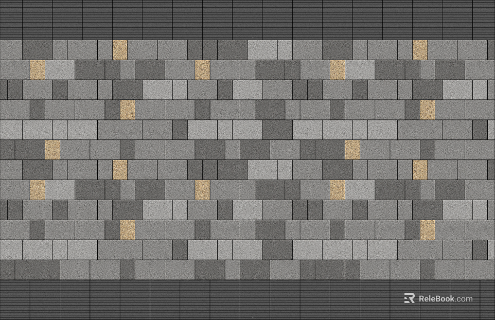 Landscape Square Patchwork Floor Tile texture
