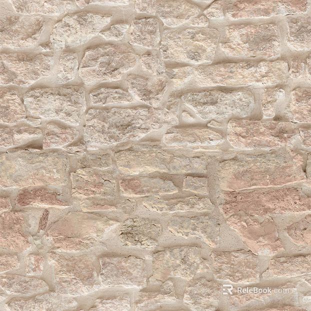 Light beige rubble exterior wall texture