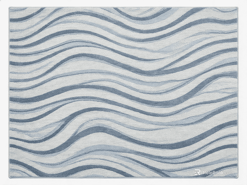 Light blue wavy line carpet texture
