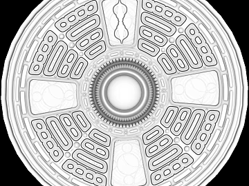 White European-style embossed ceiling decoration texture (ID:ffaeh027301)