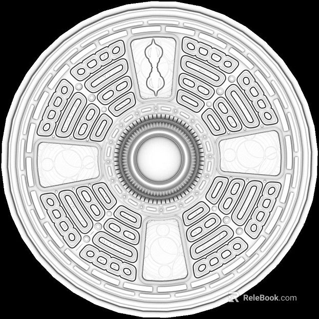 White European-style embossed ceiling decoration texture